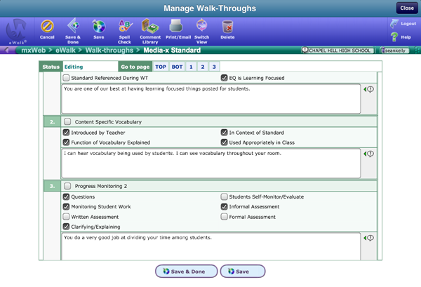 Teachers appreciate positive comments regarding their teaching