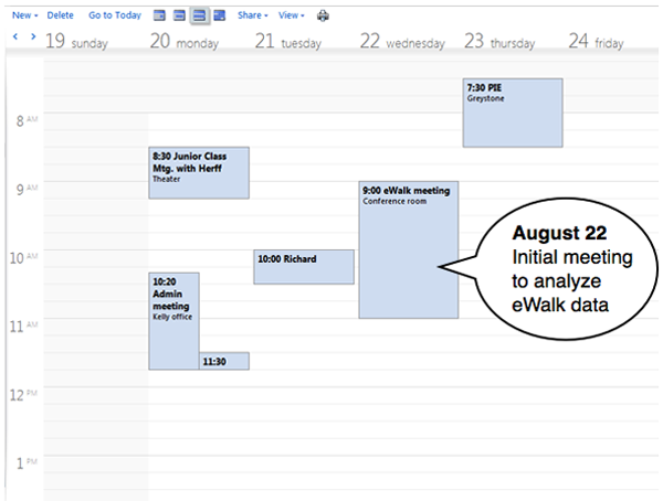 eWalk planning